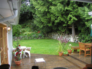 Back garden, from deck